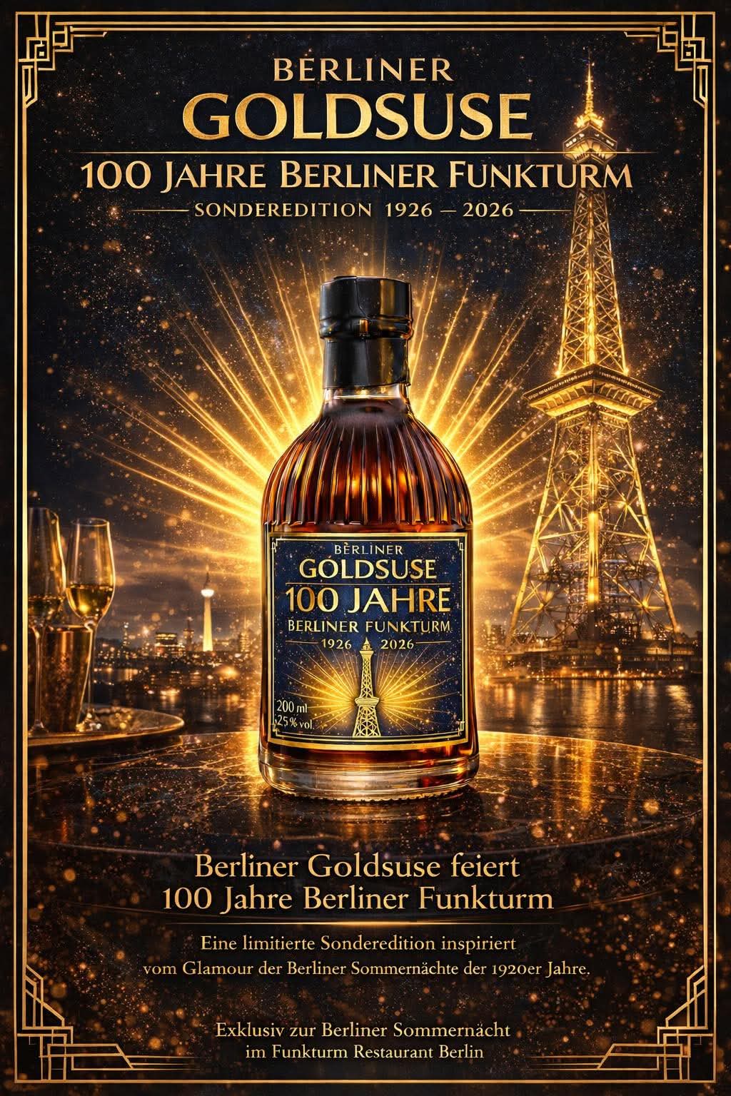 BERLINER GOLDSUSE JUBILÄUMS EDITION - 100 JAHRE BERLINER FUNKTURM