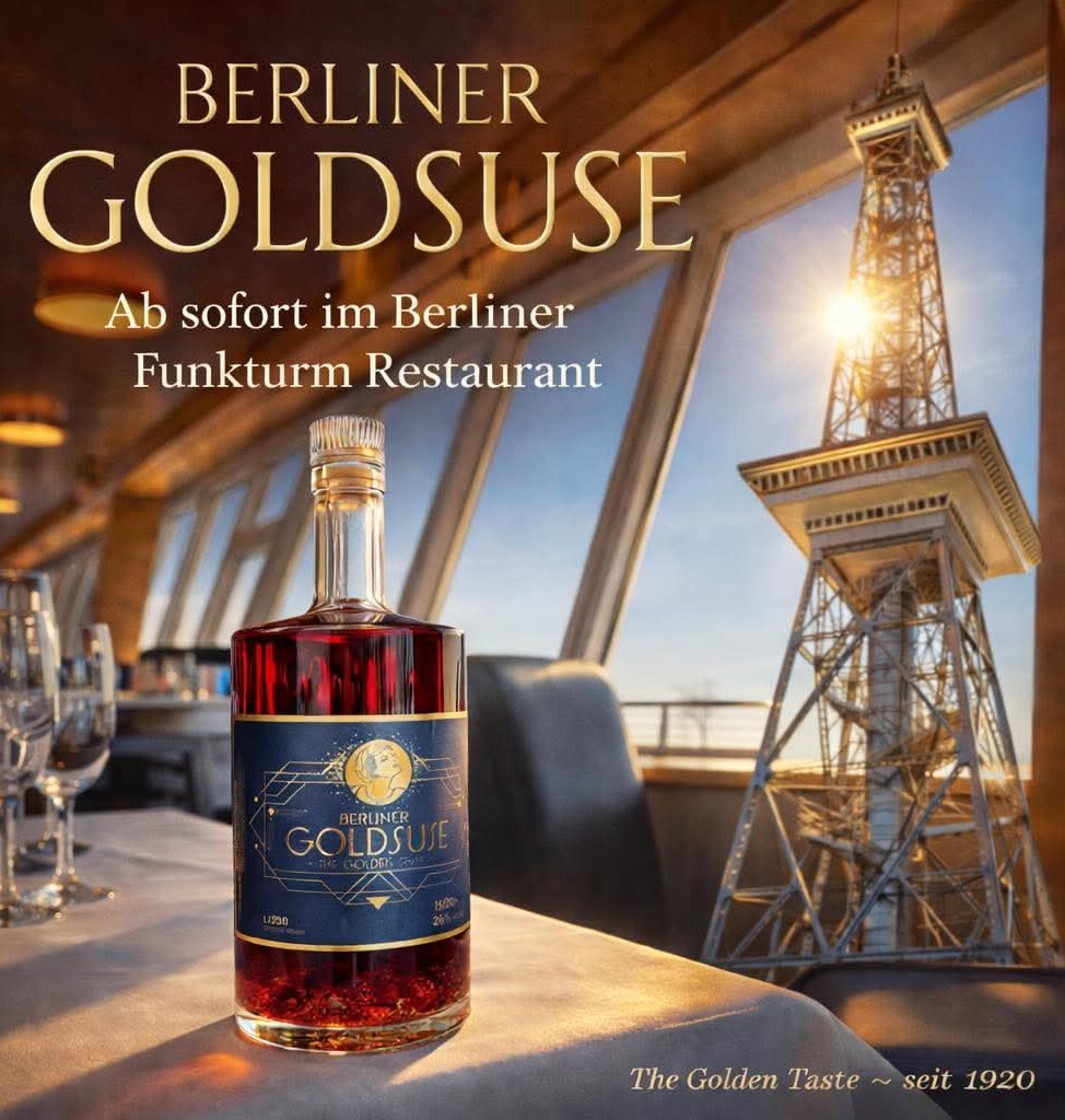 BERLINER GOLDSUSE AB SOFORT IM BERLINER FUNKTURM RESTAURANT