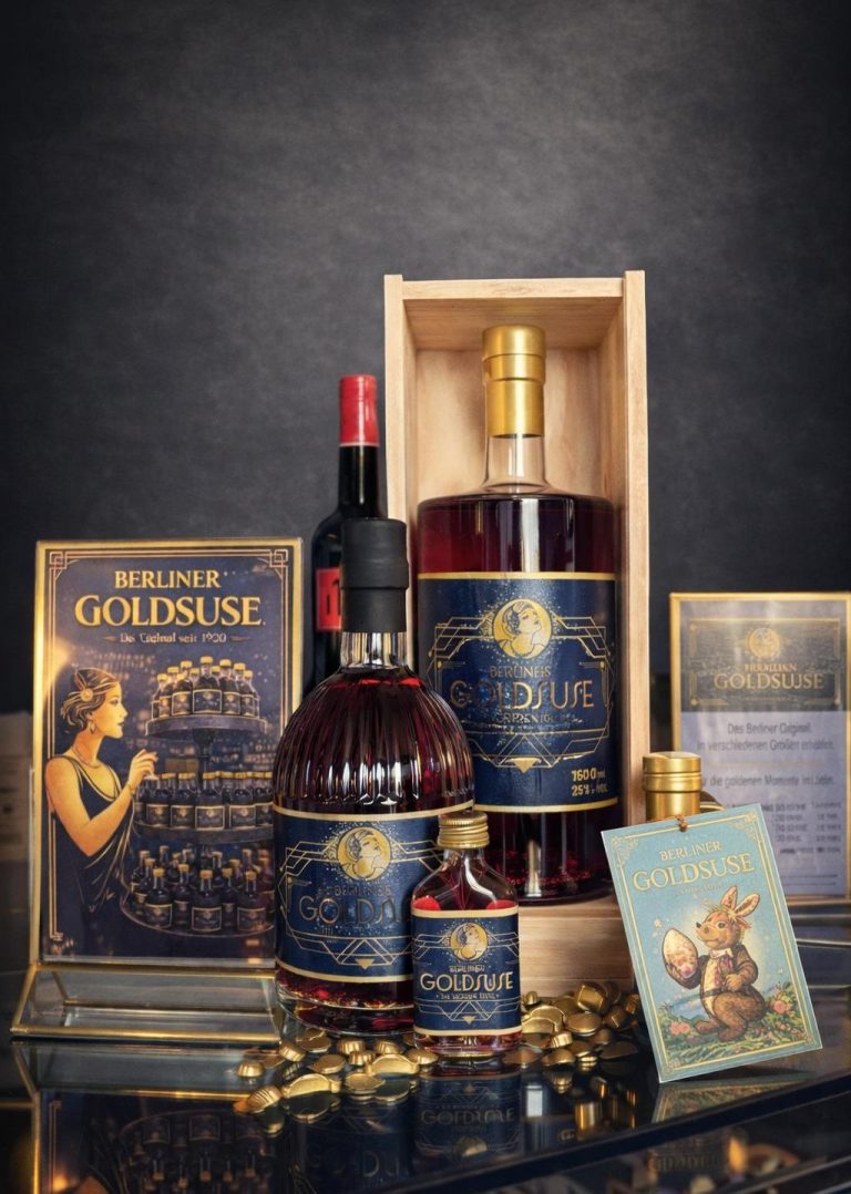 BERLINER GOLDSUSE - DAS ORIGINAL SEIT 1920 - Mit echtem Blattgold veredelt! BERLINER GOLDSUSE - DAS ORIGINAL SEIT 1920 - Mit echtem Blattgold veredelt!